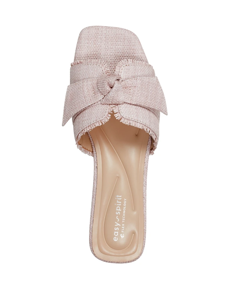 Easy Spirit Women's Girly eFlex Knotted Bow Dress Sandals