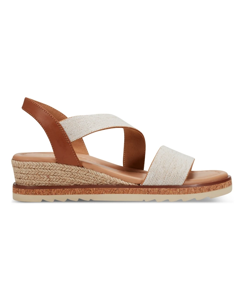 Easy Spirit Women's Sabina Strappy Low Wedge Sandals