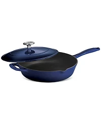 Tramontina Bestow 10-Inch Cast Iron Enameled Skillet with Lid