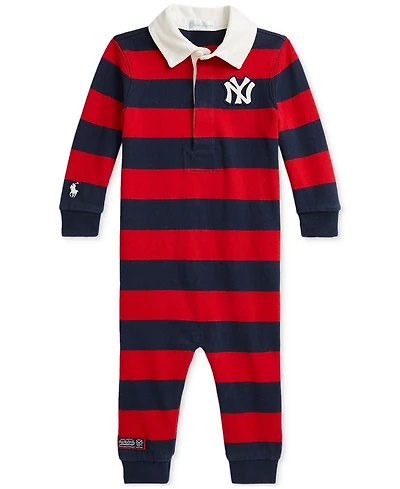 Polo Ralph Lauren Baby Boys Striped Yankees Coverall