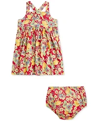Polo Ralph Lauren Baby Girls Floral Cotton Dress