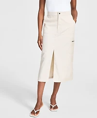 Bar Iii Women's Cargo Midi Skirt