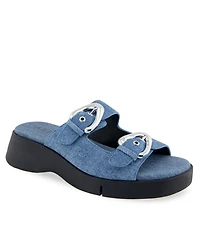 Aerosoles Women's Faith Round Toe Flatform Sandals