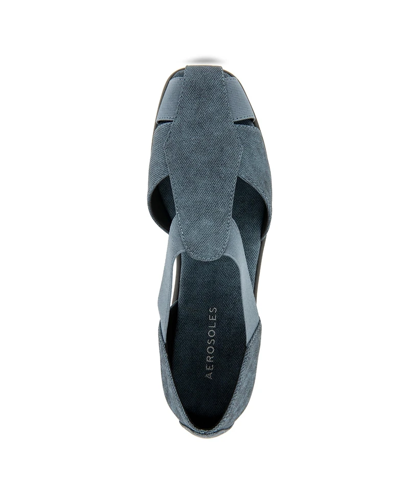 Aerosoles Women's 4Give Almond Toe Fisherman Flats
