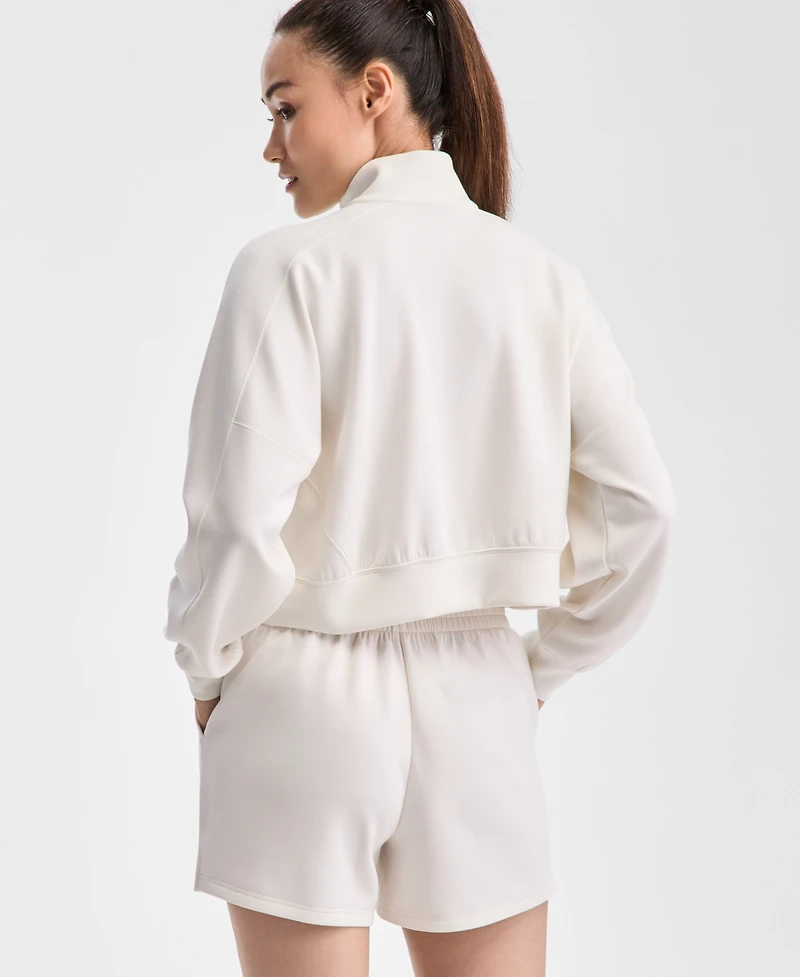 Id Ideology Women's Relaxed Lightweight Quarter-Zip Top, Exclusively at Macy's