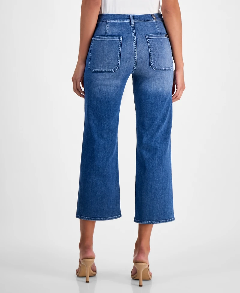 7 For All Mankind Women's Alexa High-Rise Cropped Cotton Jeans