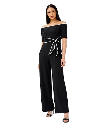 Adrianna Papell Women's Off-The-Shoulder Jumpsuit