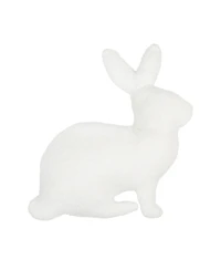 White Bunny Shaped Throw Pillow