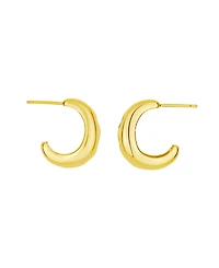 And Now This Cubic Zirconia 3 Stone Hoop Earrings