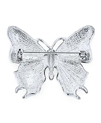 Bling Jewelry Large Multi Color Butterfly Brooch Pin Crystal Accent Enamel Gold Plated