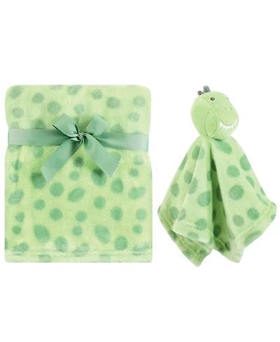 Hudson Baby Boys Little Plush Comfort Set with Soothing Lovey