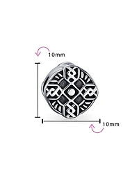 Bling Jewelry Celtic Trinity Cross Charm Bead Sterling Silver European Bracelets