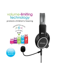 Mee audio KidJamz KJ35 (3 Pack) 3.5mm Kid's Headphones w/ Boom Microphone