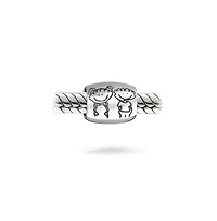 Bling Jewelry Bff Friendship Charm Bead Sterling Silver European Bracelet