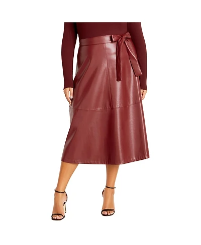 City Chic Plus Lola Mixed Media Dress