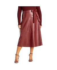 City Chic Plus Lola Mixed Media Dress