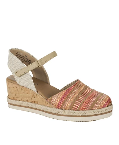 Baretraps Women's Alycia Closed Toe Wedge Sandals