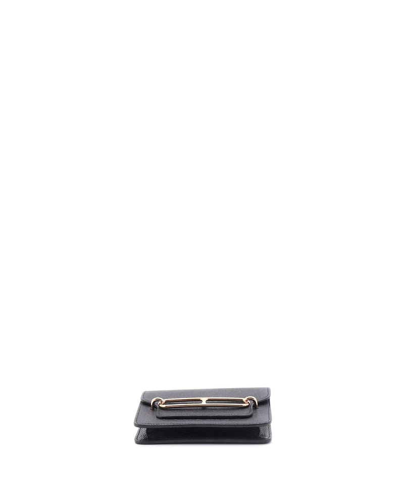 Pre-Owned Hermes Roulis Slim Wallet Chevre Mysore