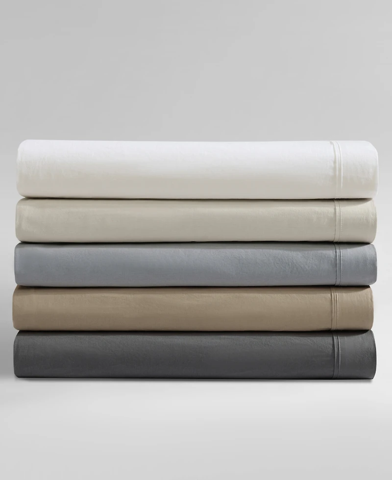 Calvin Klein Washed 200-Thread Count Cotton 3-Pc. Sheet Set, Twin
