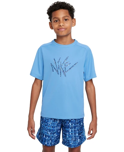 Nike Big Boys Dri-fit Short-Sleeve Logo Graphic Top