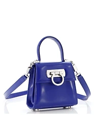 Pre-Owned Salvatore Ferragamo Xs Iconic Top Handle Bag Leather