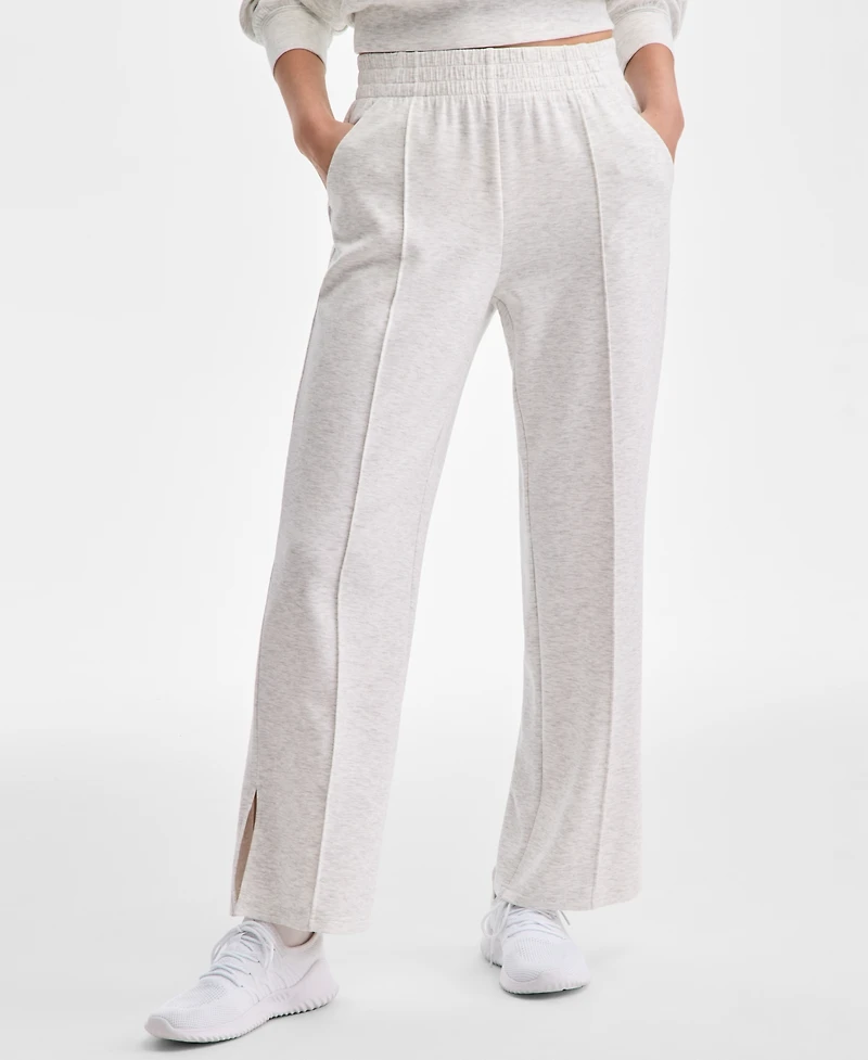 Id Ideology Women's Split-Leg Heather Sweatpants, Exclusively at Macy's