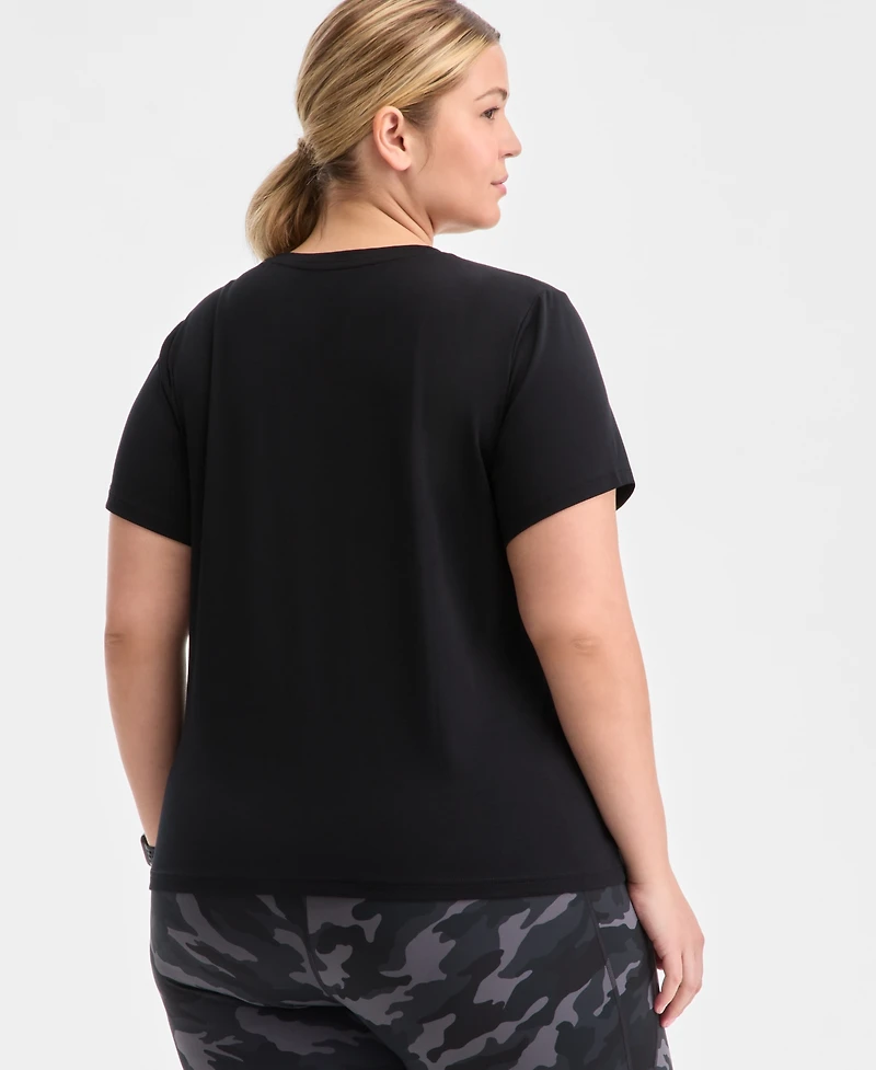 Id Ideology Plus Essential Cotton Short-Sleeve T-Shirt, Exclusively at Macy's