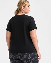 Id Ideology Plus Essential Cotton Short-Sleeve T-Shirt, Exclusively at Macy's