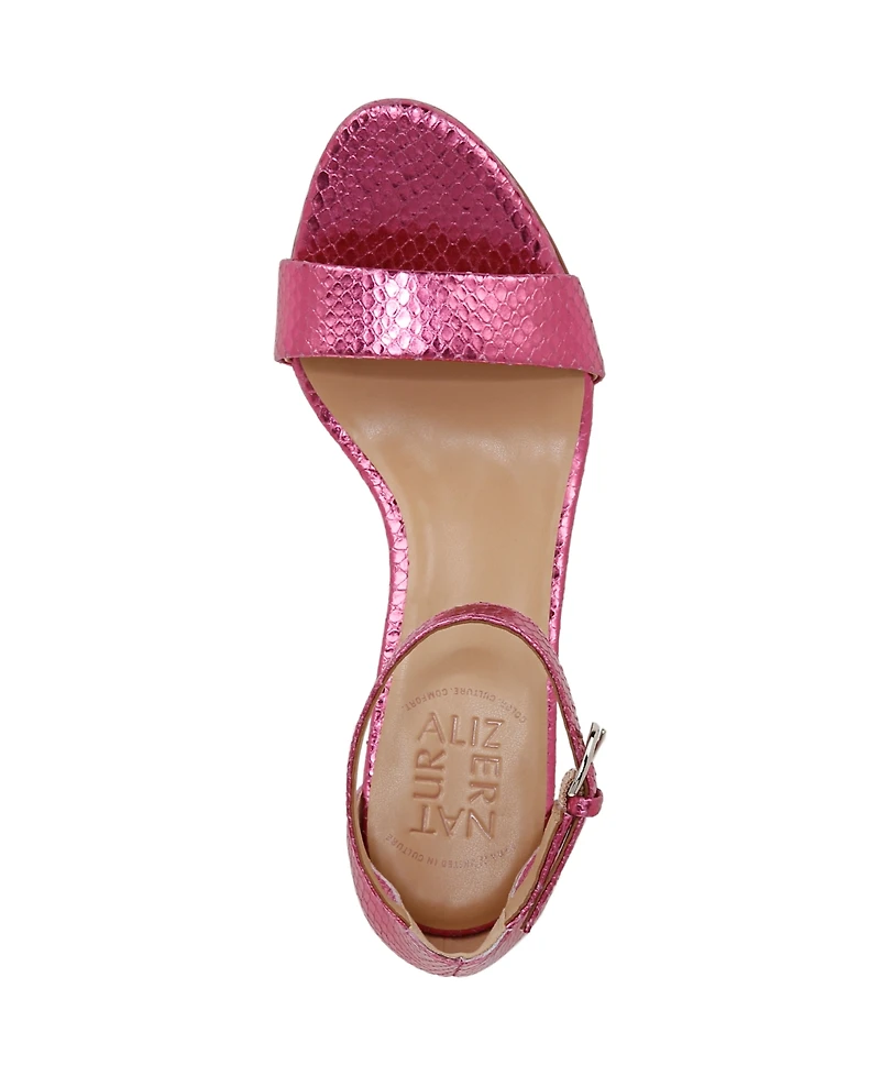Naturalizer Women's Vera Block Heel Ankle Strap Dress Sandals