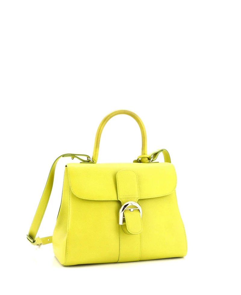 Pre-Owned Delvaux Mm Brillant Top Handle Bag Leather