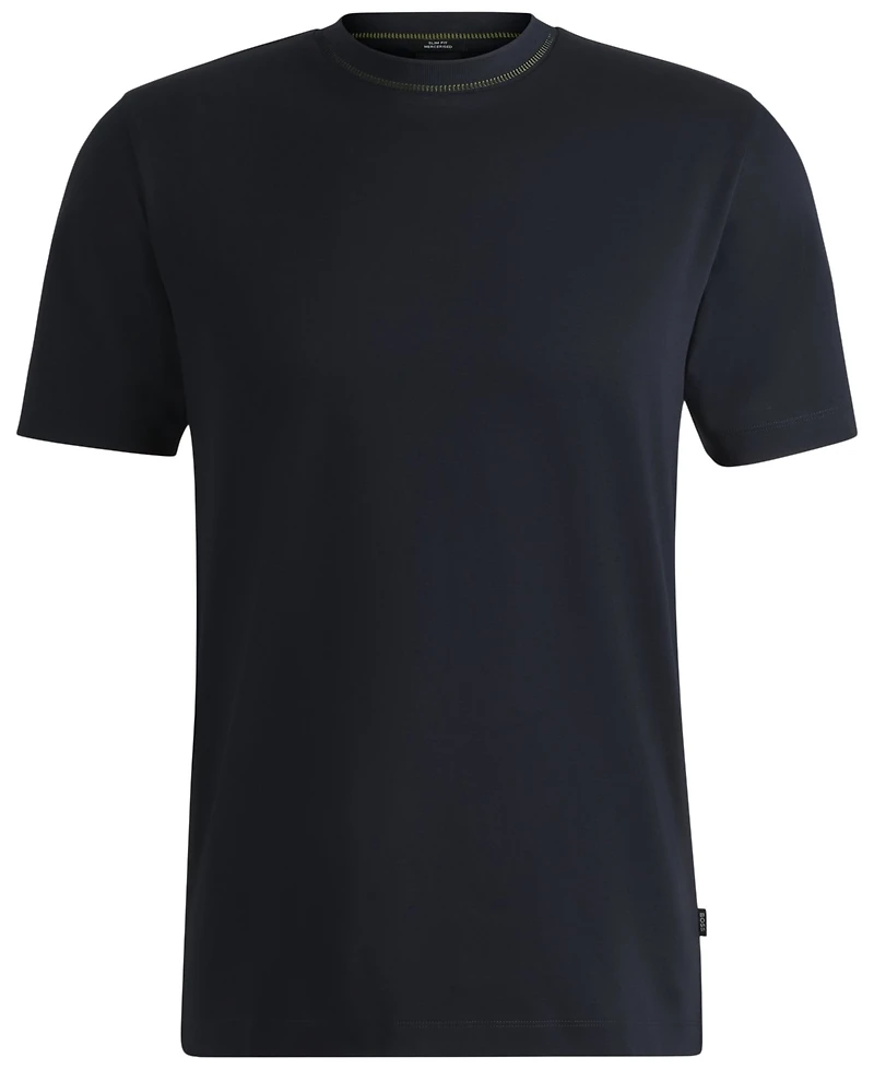 Boss by Hugo Men's Collar Stripe Slim-Fit T-Shirt