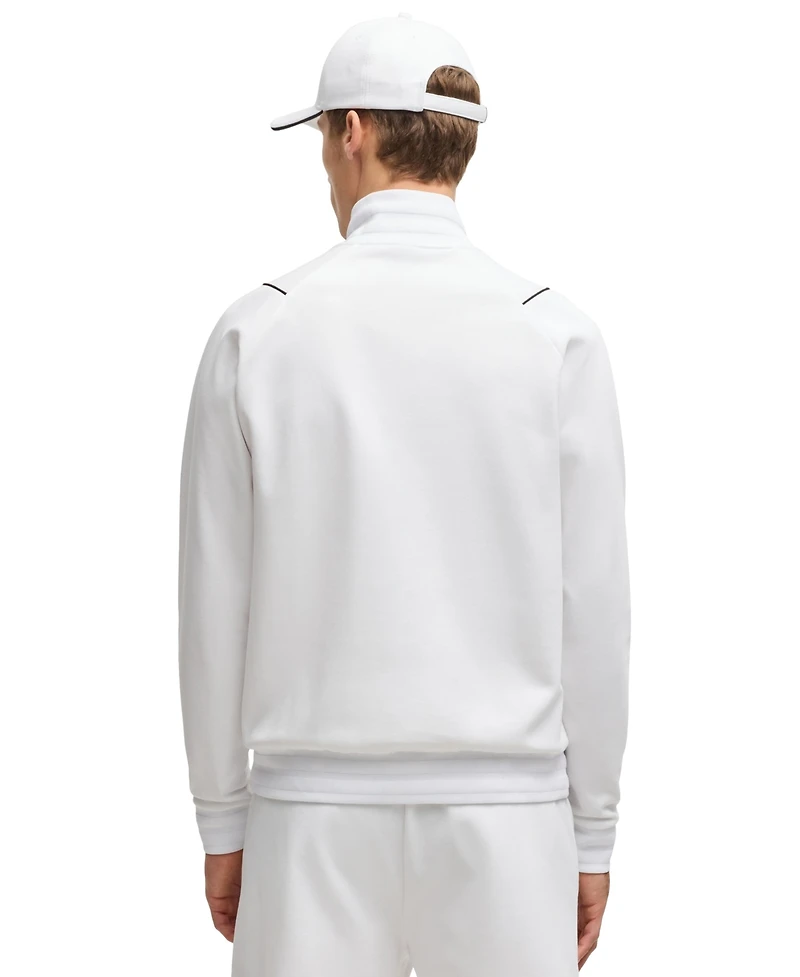 Boss by Hugo Boss Men's Double B Monogram Zip-Neck Sweatshirt