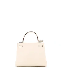 Pre-Owned HERMES Kelly 25 Handbag Light Swift with Palladium Hardware