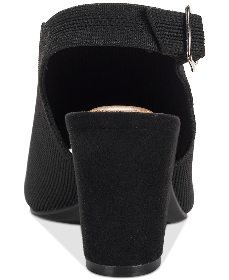 Style & Co Women's Peyyton Slingback Knit Dress Shooties, Exclusively at Macy's