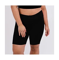 Calypsa Plus Tummy Control Long Bike Swim Shorts