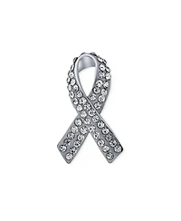 Bling Jewelry Cancer Awareness Brooch Pin Multi Color Crystal Enamel Support Symbol