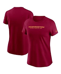 Nike Women's Burgundy Washington Football Team Logo Essential T-Shirt