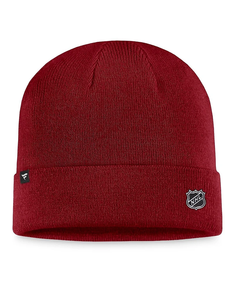 Fanatics Men's Burgundy Colorado Avalanche Authentic Pro Cuffed Knit Hat