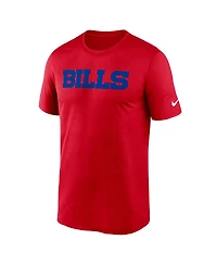 Nike Men's Red Buffalo Bills Primetime Legend Wordmark Performance T-Shirt