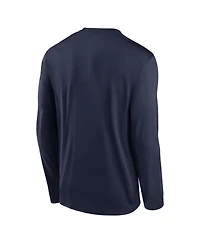 Nike Men's Navy West Virginia Mountaineers Primary Stack Legend Long Sleeve T-Shirt