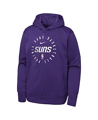 Nike Youth Purple Phoenix Suns Performance Practice Spotlight Pullover Hoodie