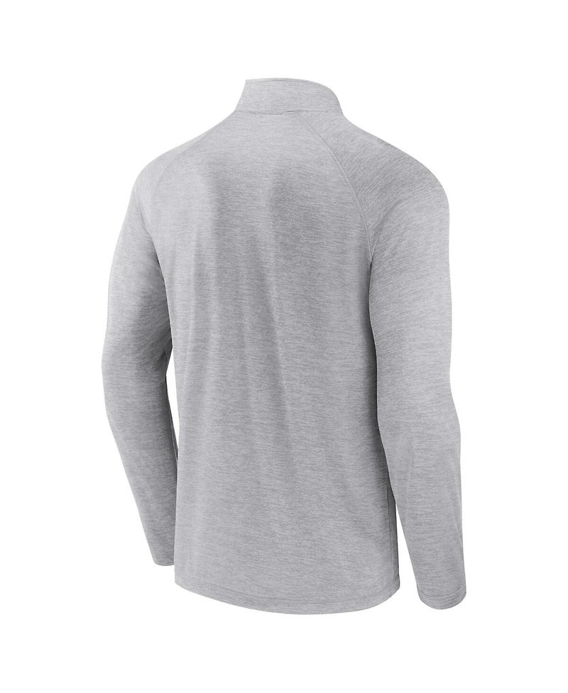 Fanatics Men's Gray Baltimore Orioles Head to Raglan Quarter-Zip Jacket