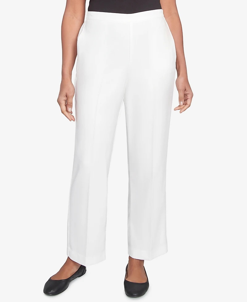 Alfred Dunner Women's Estate of Mind Pull-On Short Length Pants