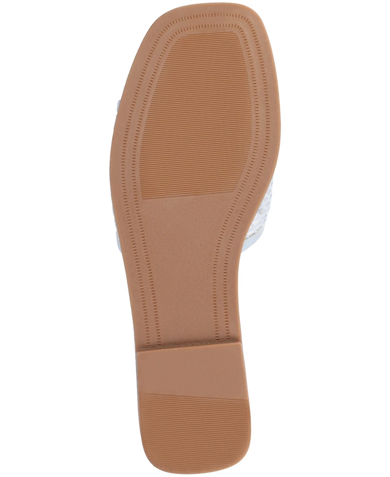 Journee Collection Women's Breckley Mesh Slide Flat Sandals
