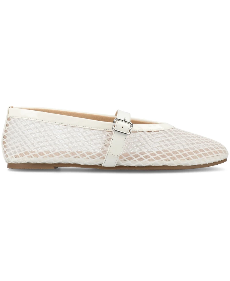 Journee Collection Women's Casha Mesh Mary Jane Flats