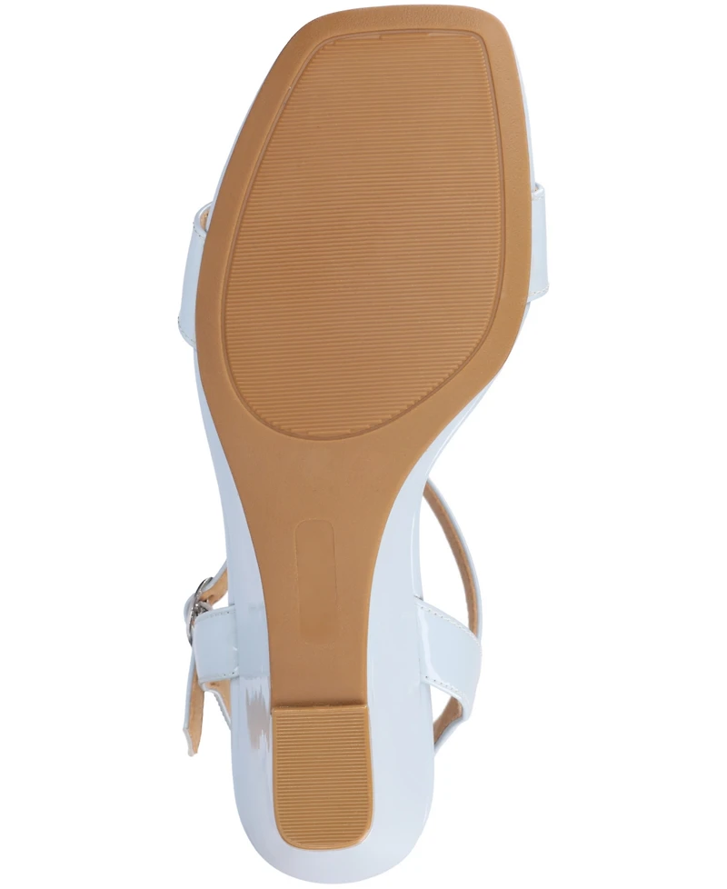 Journee Collection Women's Clayr Ankle Strap Wedge Sandals