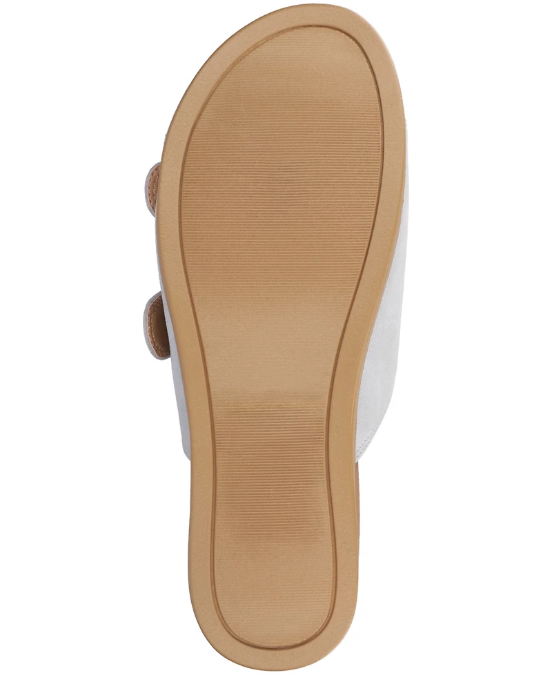 Journee Collection Women's Cosette Double Strap Flat Sandals