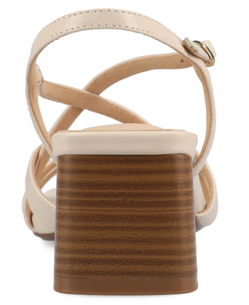 Journee Collection Women's Shyla Block Heel Dress Sandals