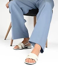 Journee Collection Women's Tabatha Block Heel Slingback Flat Sandals