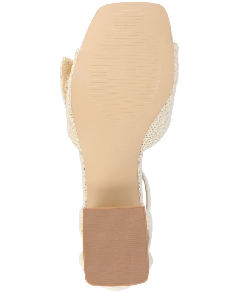 Journee Collection Women's Zevi Block Heel Dress Sandals